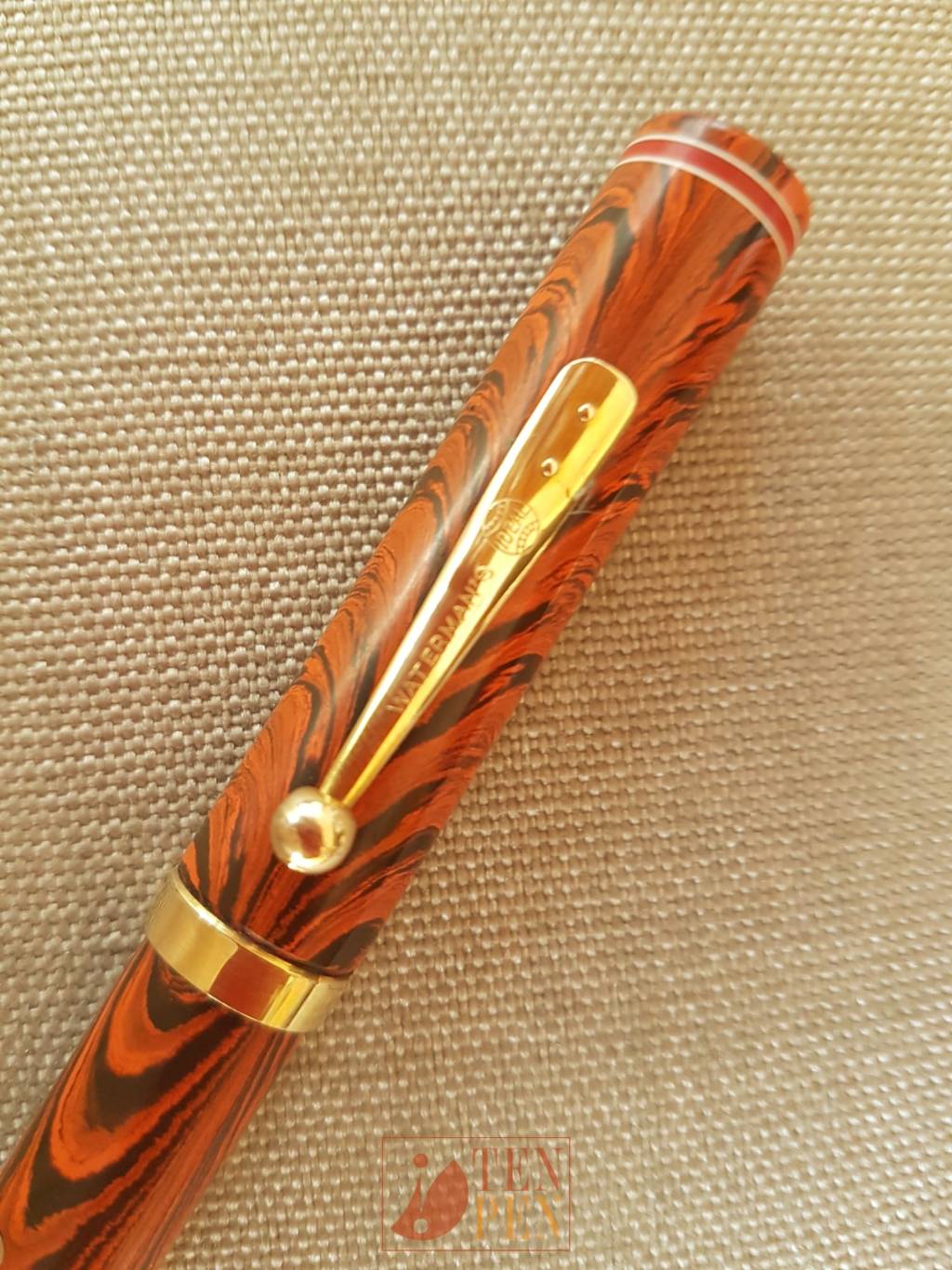 WATERMAN 7 RIPPLE RED CAP BAND and NIB | Tenpen - By Letizia Iacopini